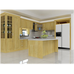 Tủ Bếp Xanh gỗ Giáng Hương số 16